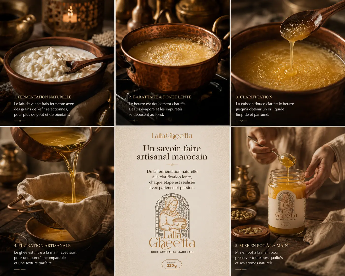 Fabrication artisanale du ghee Lalla Ghee'tta au Maroc